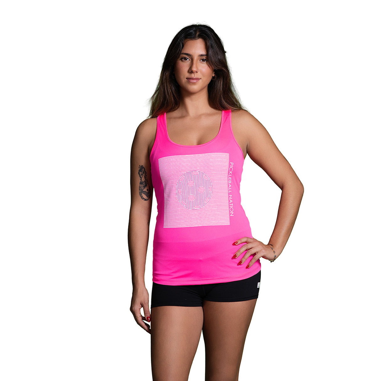 Ball Illusion Pickleball Nation Women’s Racerback Tank