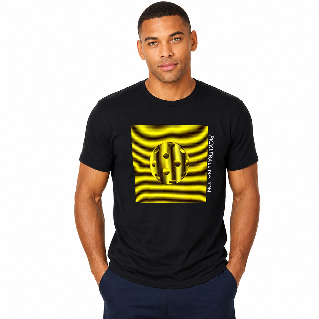 Ball Illusion Pickleball Nation Graphic T-Shirt