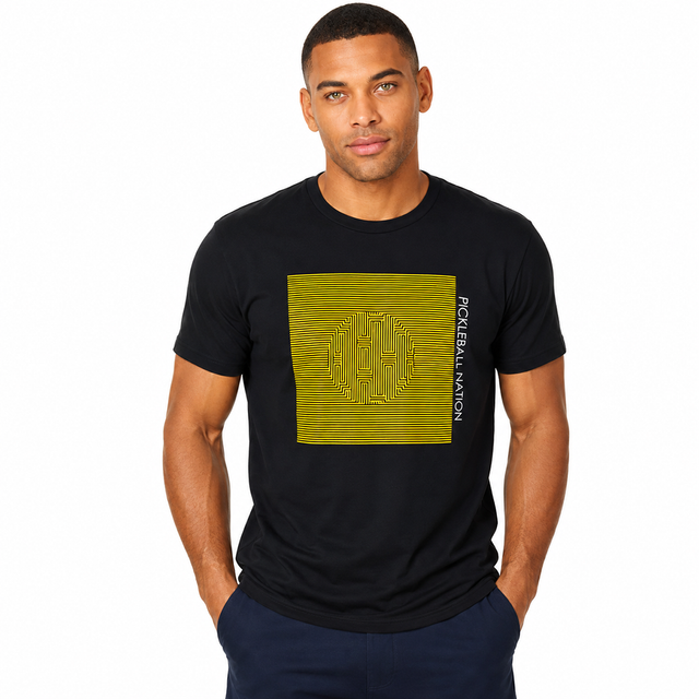 Ball Illusion Pickleball Nation Graphic T-Shirt