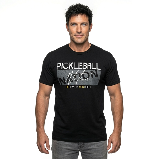 Believe Pickleball Nation Graphic T-Shirt