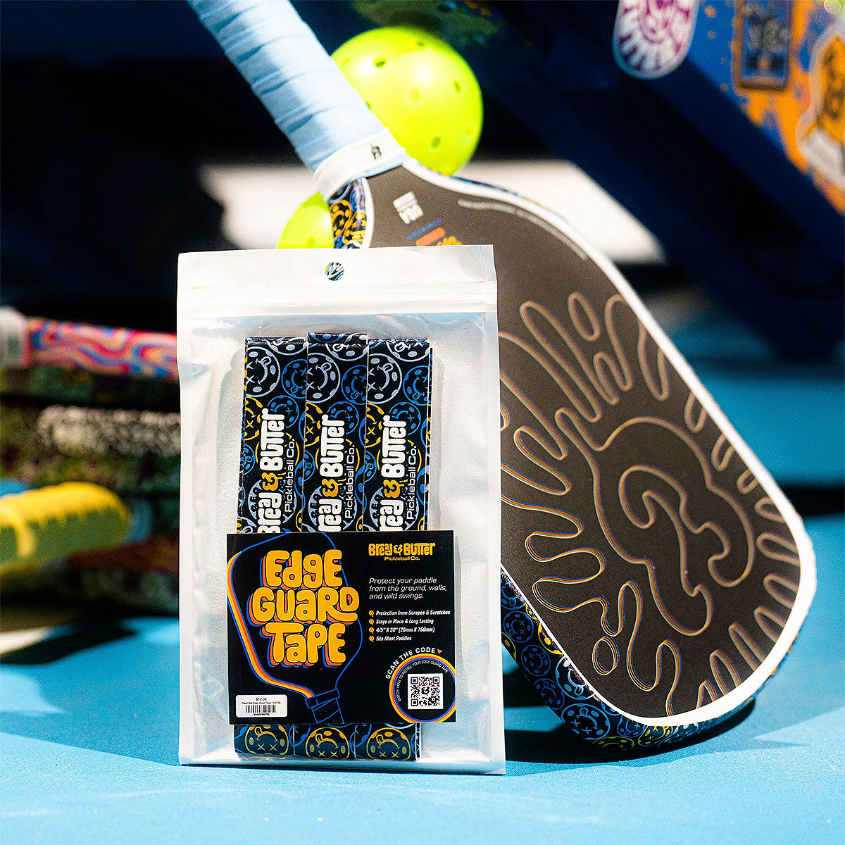 Bread & Butter Edge Guard Tape Dead Balls Blue and Yellow