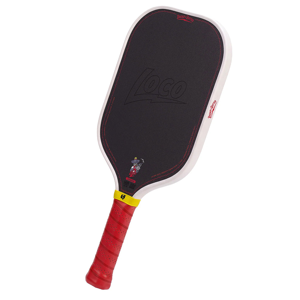 Bread & Butter Loco 2 16mm Elongated Pickleball Paddle Angle