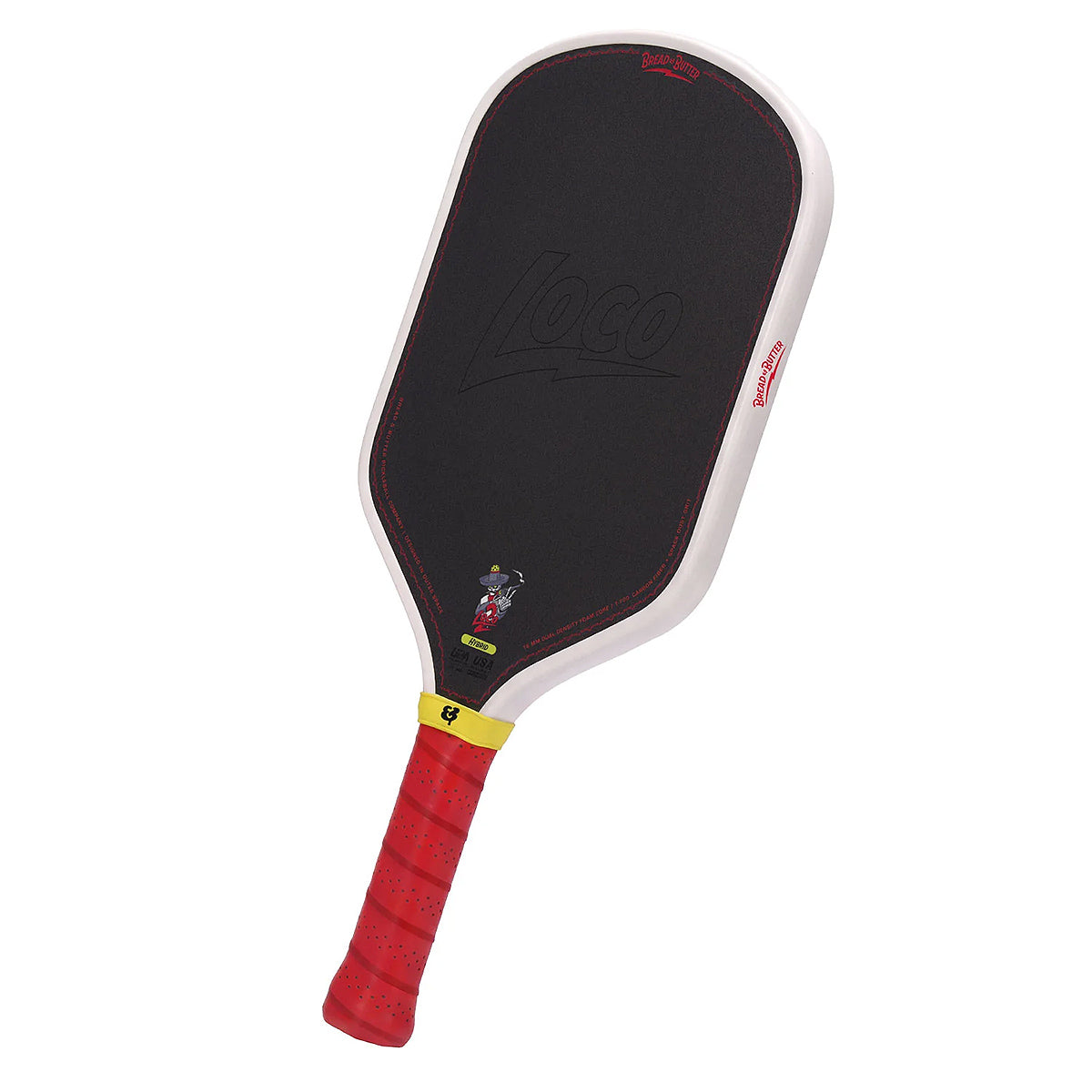 Bread & Butter Loco 2 16mm Hybrid Pickleball Paddle Angle