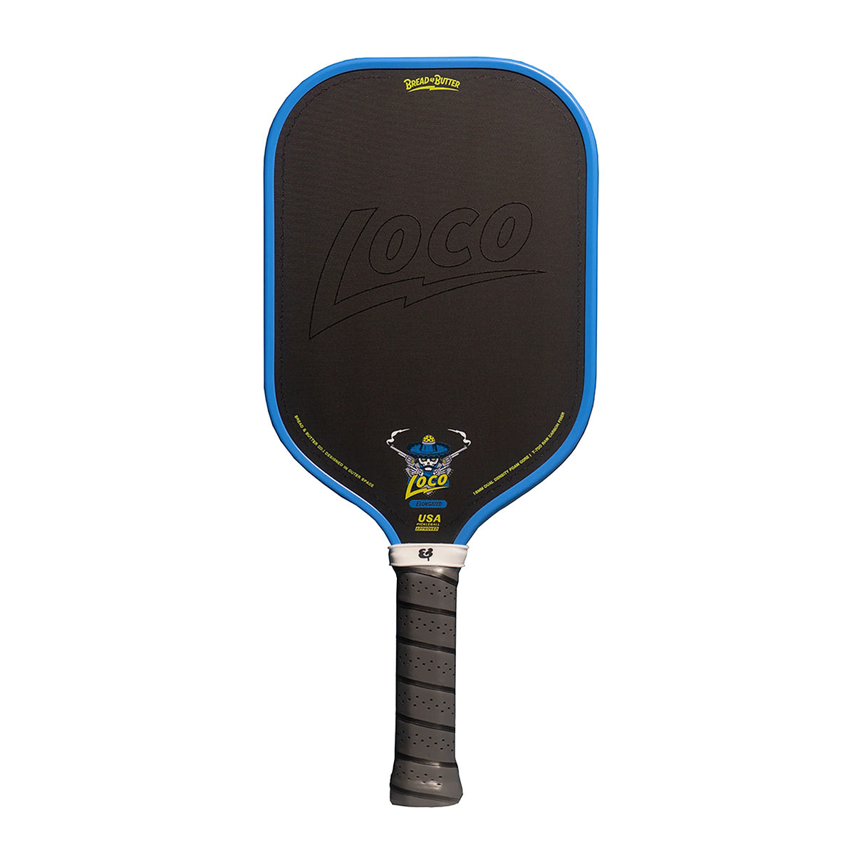 Bread & Butter Loco 16mm Elongated Pickleball Paddle Azul