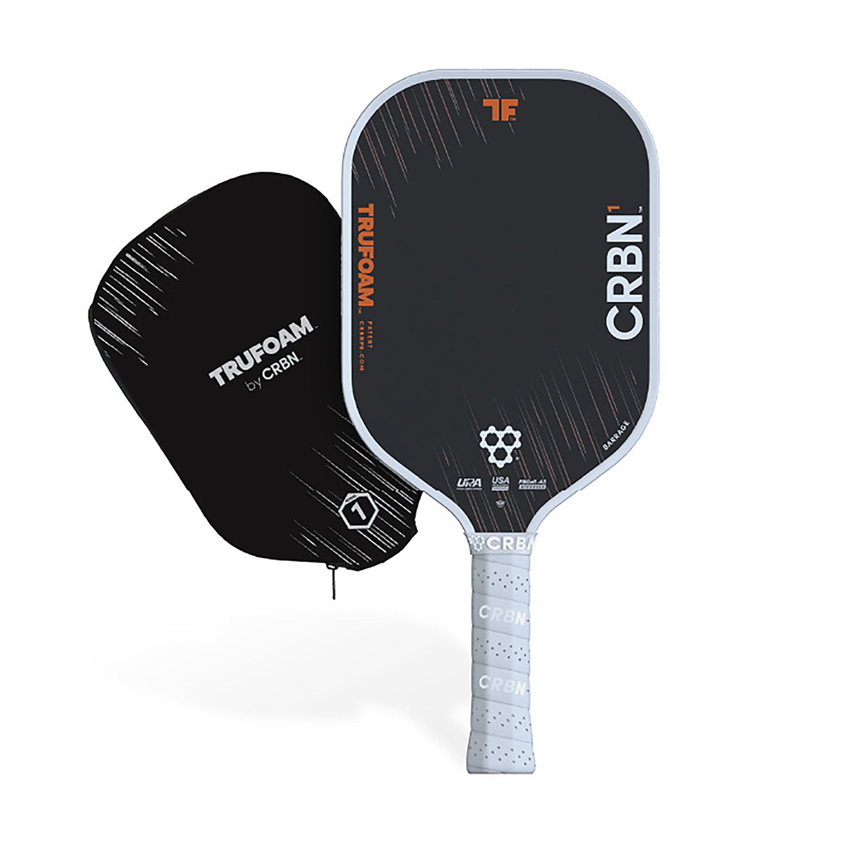 CRBN 1 TruFoam Barrage Elongated Long Handle Pickleball Paddle 