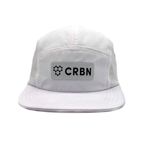 CRBN 5 Panel Runner Hat White Front