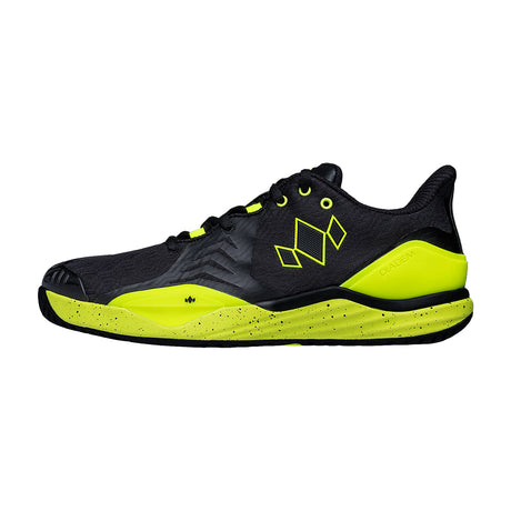 Diadem Court Burst Court Pickleball Men's Shoe Black Yellow Main