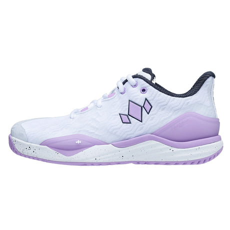 Diadem Court Burst Court Pickleball Shoe – Womens White Purple Main