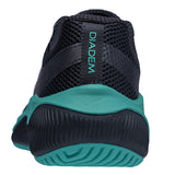 Diadem Court Flo Women's Pickleball Shoe Black/Teal Heel