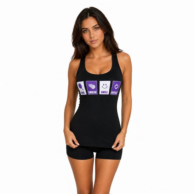 Dink, Smash, Smile Repeat Women’s Racerback Tank