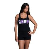 Dink, Smash, Smile Repeat Women’s Pickleball Racerback Tank Top Front