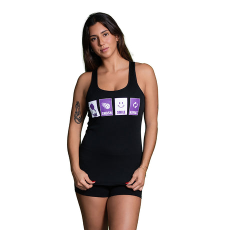 Dink, Smash, Smile Repeat Women’s Pickleball Racerback Tank Top