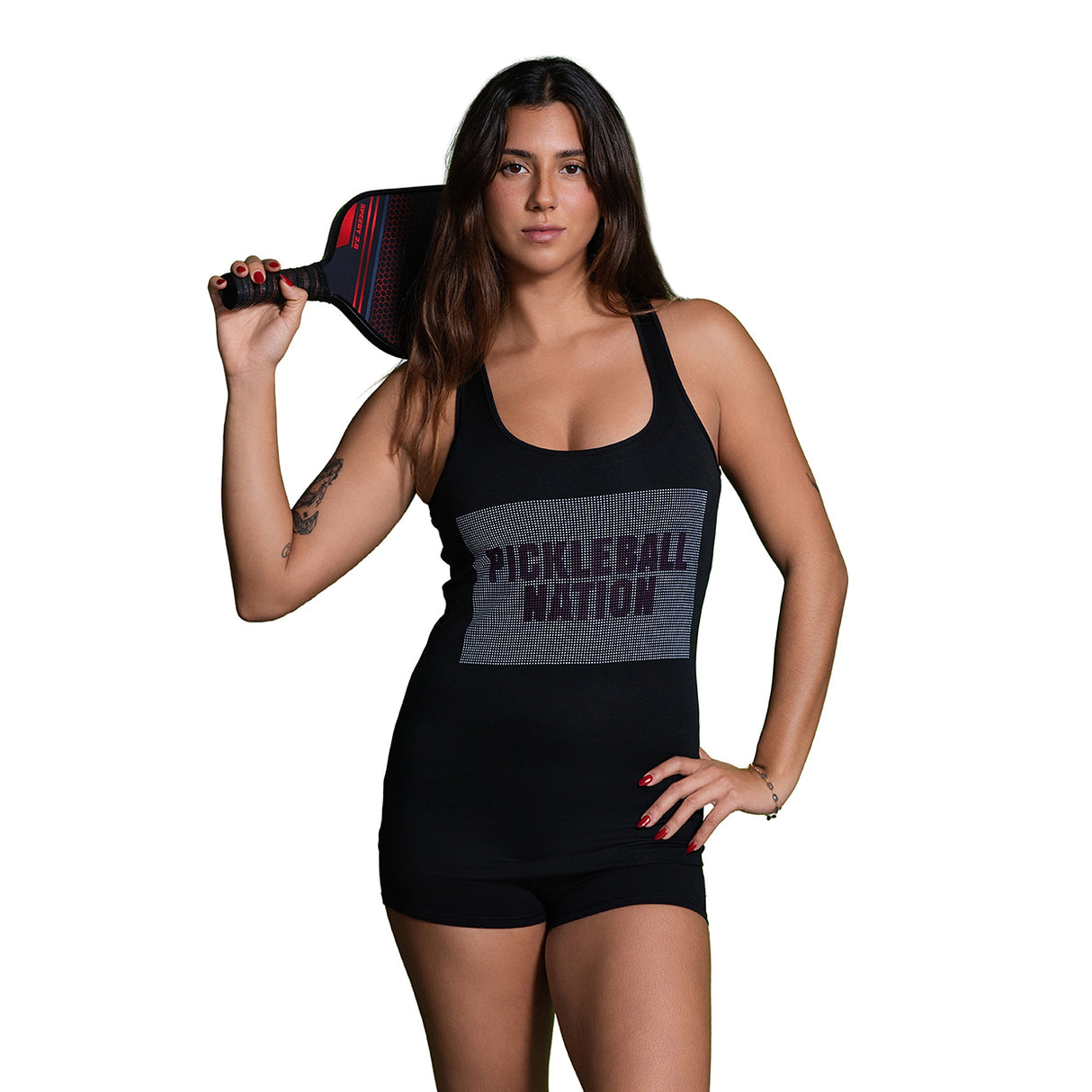 Dot Art Pickleball Nation Women’s Racerback Tank Main