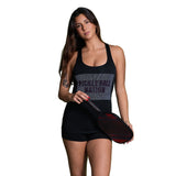 Pickleball Nation Dot Art Women’s Racerback Tank Front