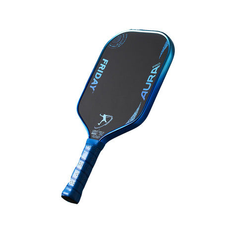 Friday Aura Pro Elongated Pickleball Paddle Metallic Cobalt