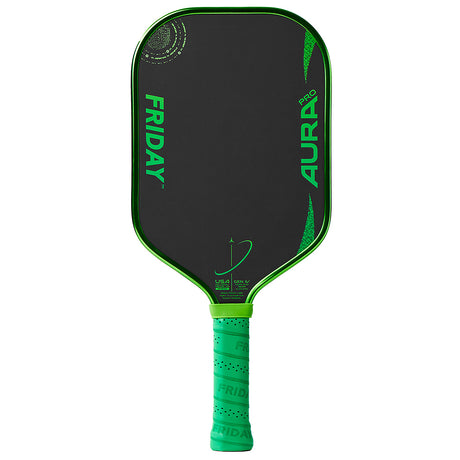 Friday Aura Pro Elongated Pickleball Paddle Metallic Terra Front