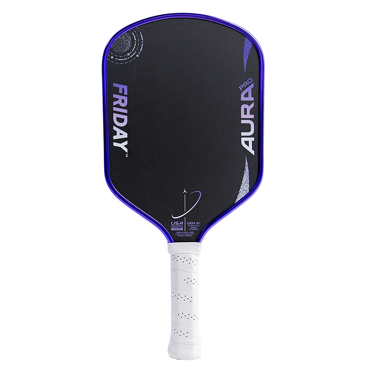 Friday Aura Pro Hybrid Pickleball Paddle Metallic Lunar