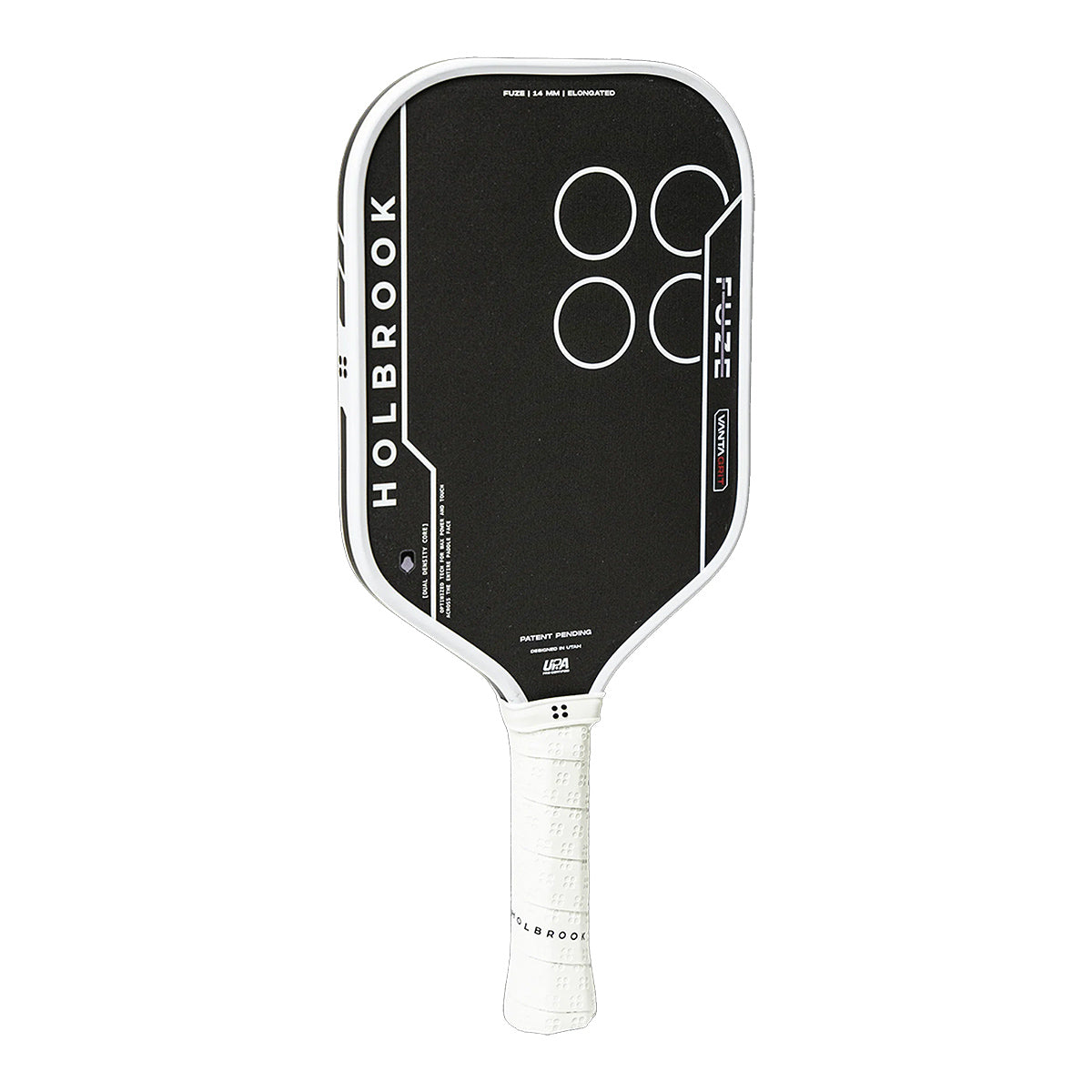 Holbrook Fuze Vantagrit Elongated 14mm Pickleball Paddle Angle