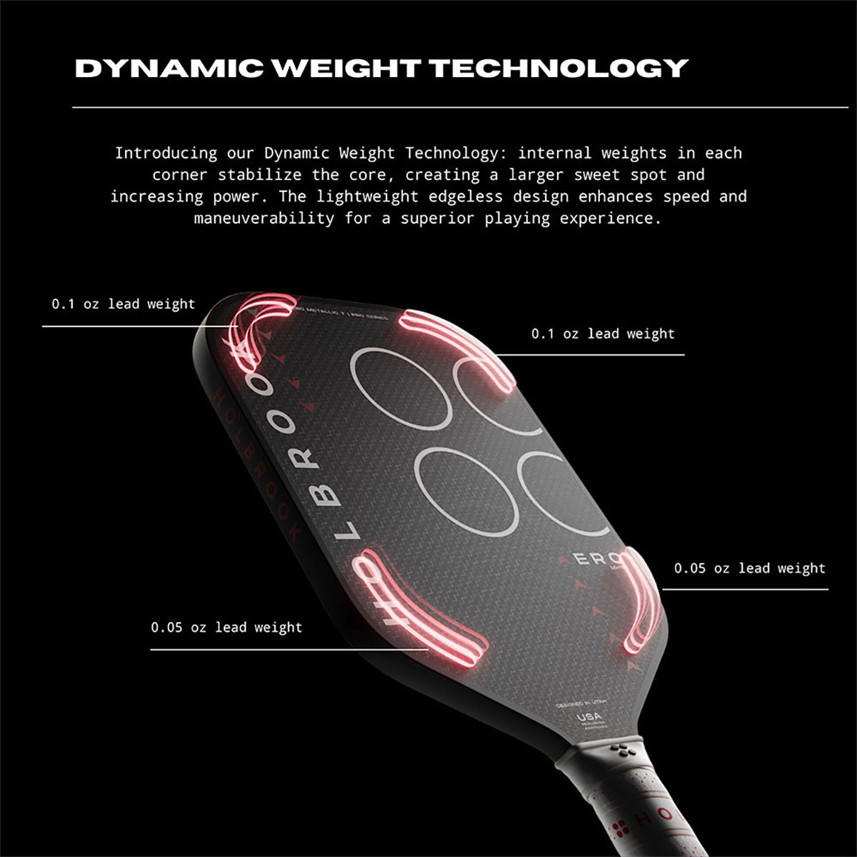 Holbrook Aero X 14mm Pickleball Paddle Specs