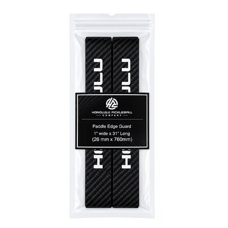 Honolulu Pickleball HPC Paddle Edge Guards Black Carbon