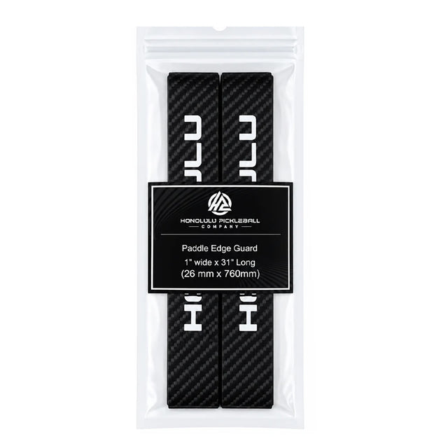 Honolulu Pickleball HPC Paddle Edge Guards Black Carbon