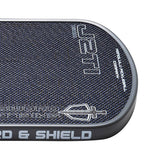Honolulu Sword & Shield J2Ti Carbon & Titanium Pickleball Paddle Blue Face