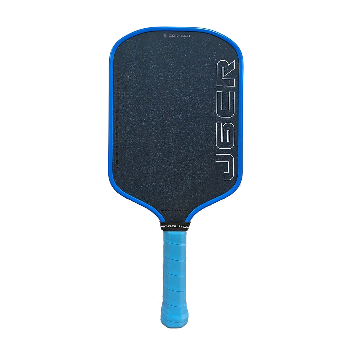 Honolulu J6CR Crystal Blue Endurance Surface Pickleball Paddle