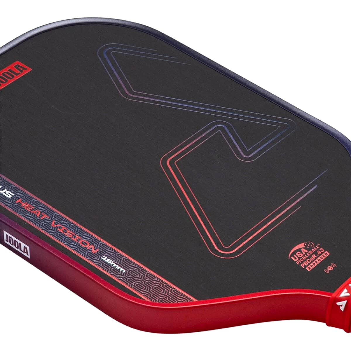 Joola Perseus Heat Vision 16mm Pickleball Paddle Angle