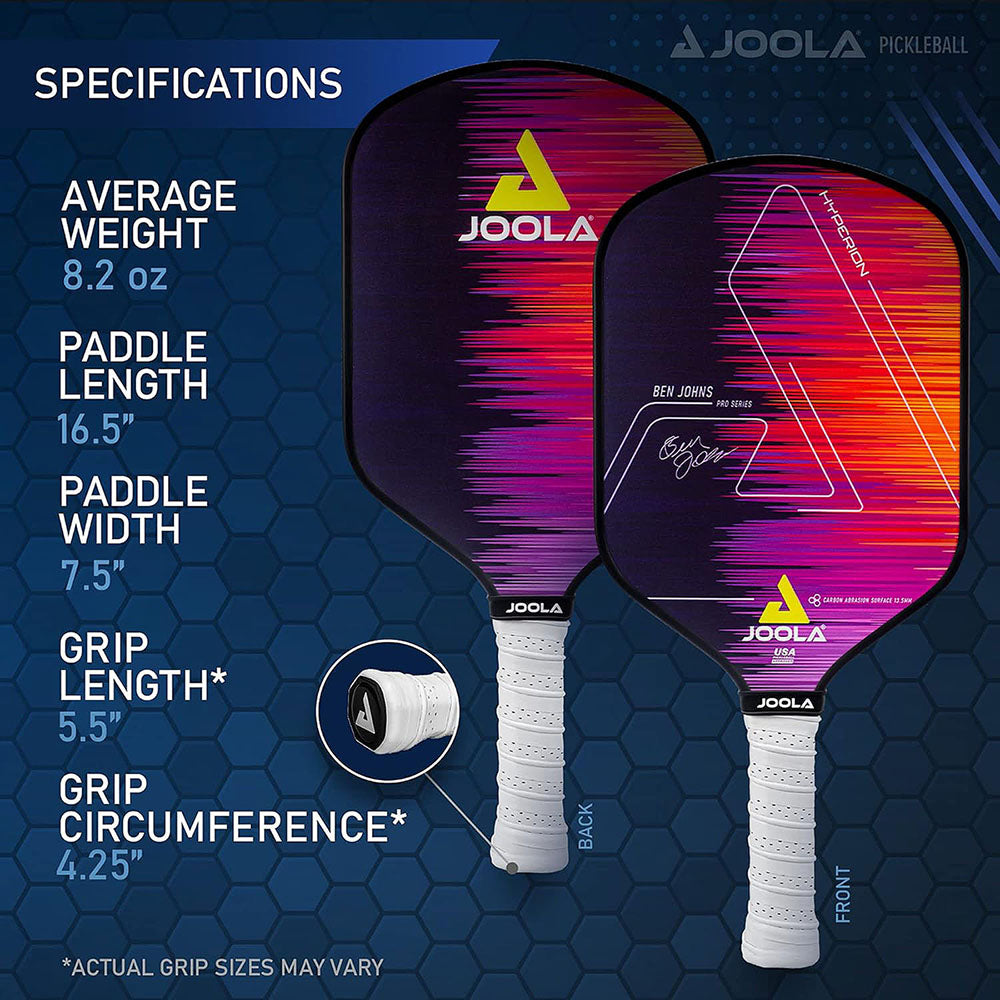JOOLA Ben Johns Hyperion CAS 13.5 Pickleball Paddle Specs
