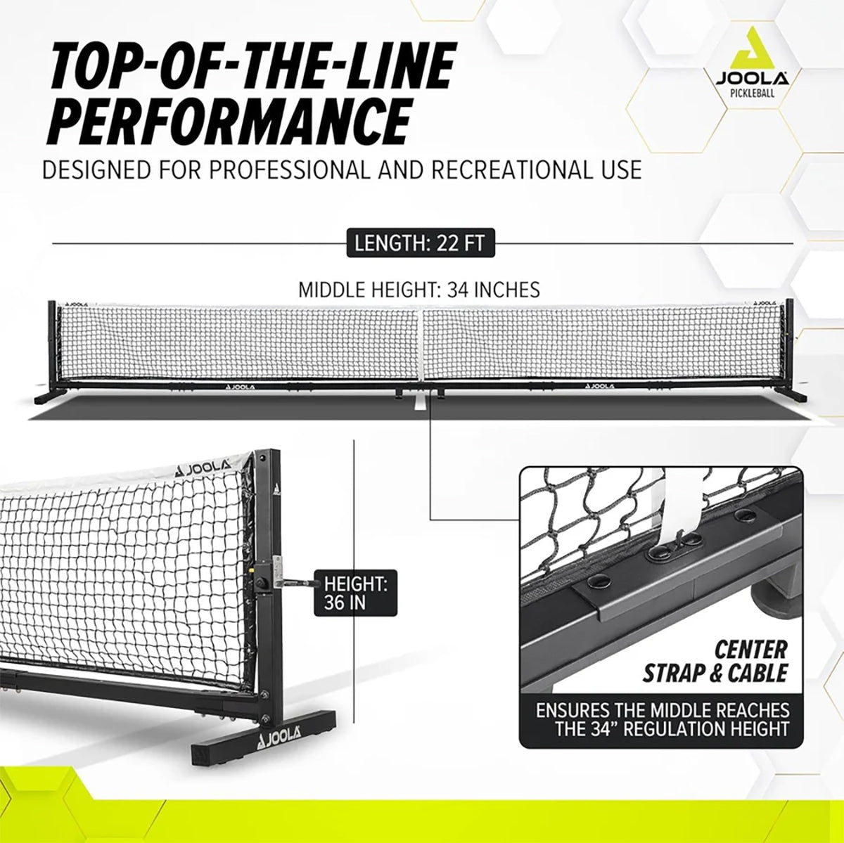JOOLA Pro Pickleball Net (S) Specs