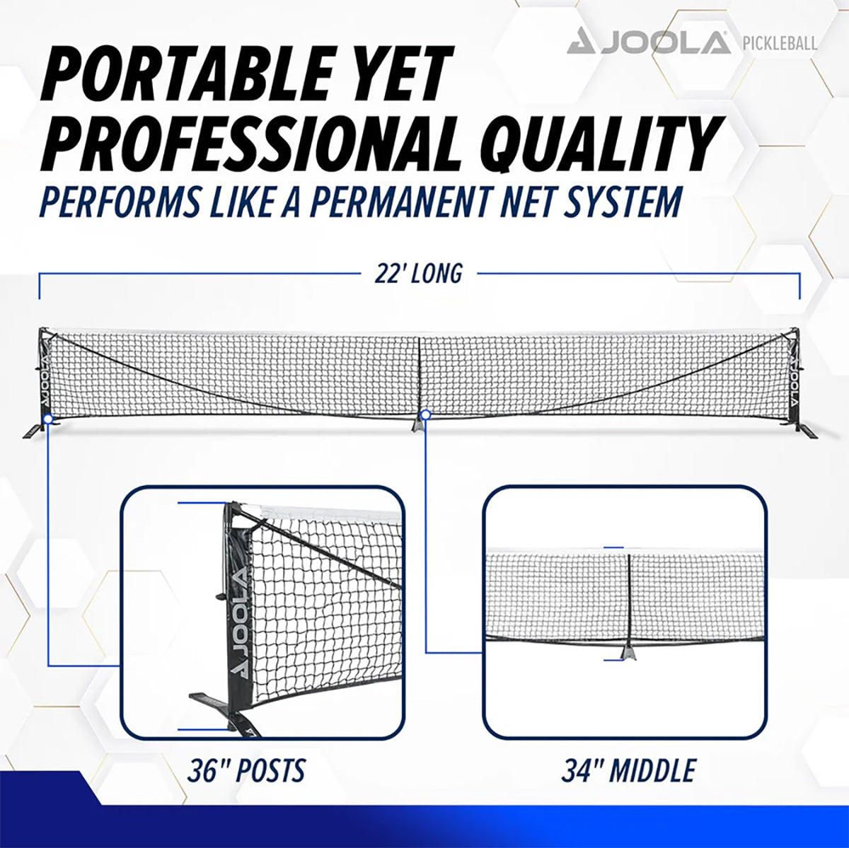 JOOLA Symmetry Pickleball Net Specs 3