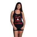 Just a Girl Who Loves Pickleball Women’s Racerback Tank Black Front
