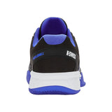 K-Swiss Men’s Express Light Pickleball Shoe Black/White/Dazzling Blue Heel