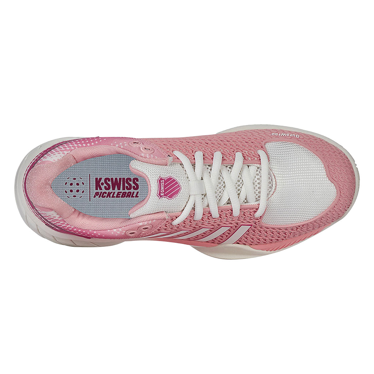 K-Swiss Women’s Express Light Pickleball Shoe Raspberry Sorbet/Cloud Dancer Sole