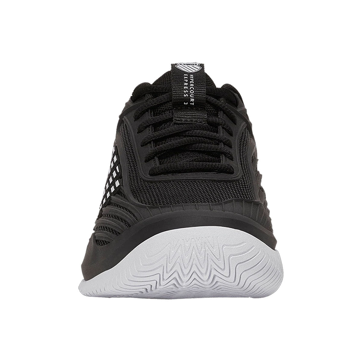 K-Swiss Men’s Hypercourt Express 3 Black White Laces
