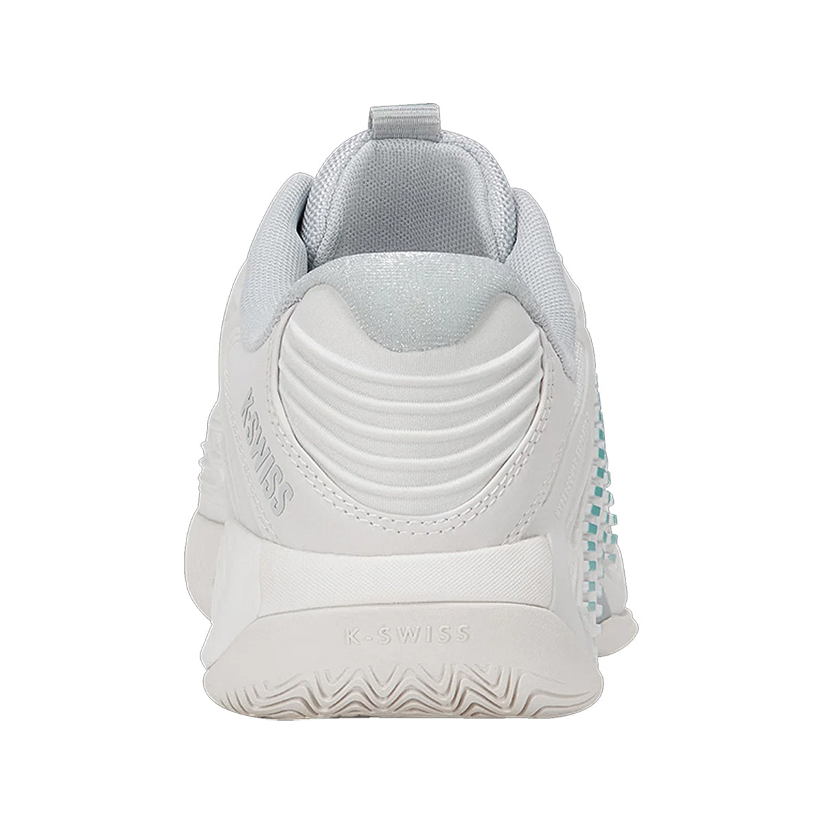 K-Swiss Women’s Hypercourt Express 3 Blanc De Blanc/Glacier Gray/Baltic Heel