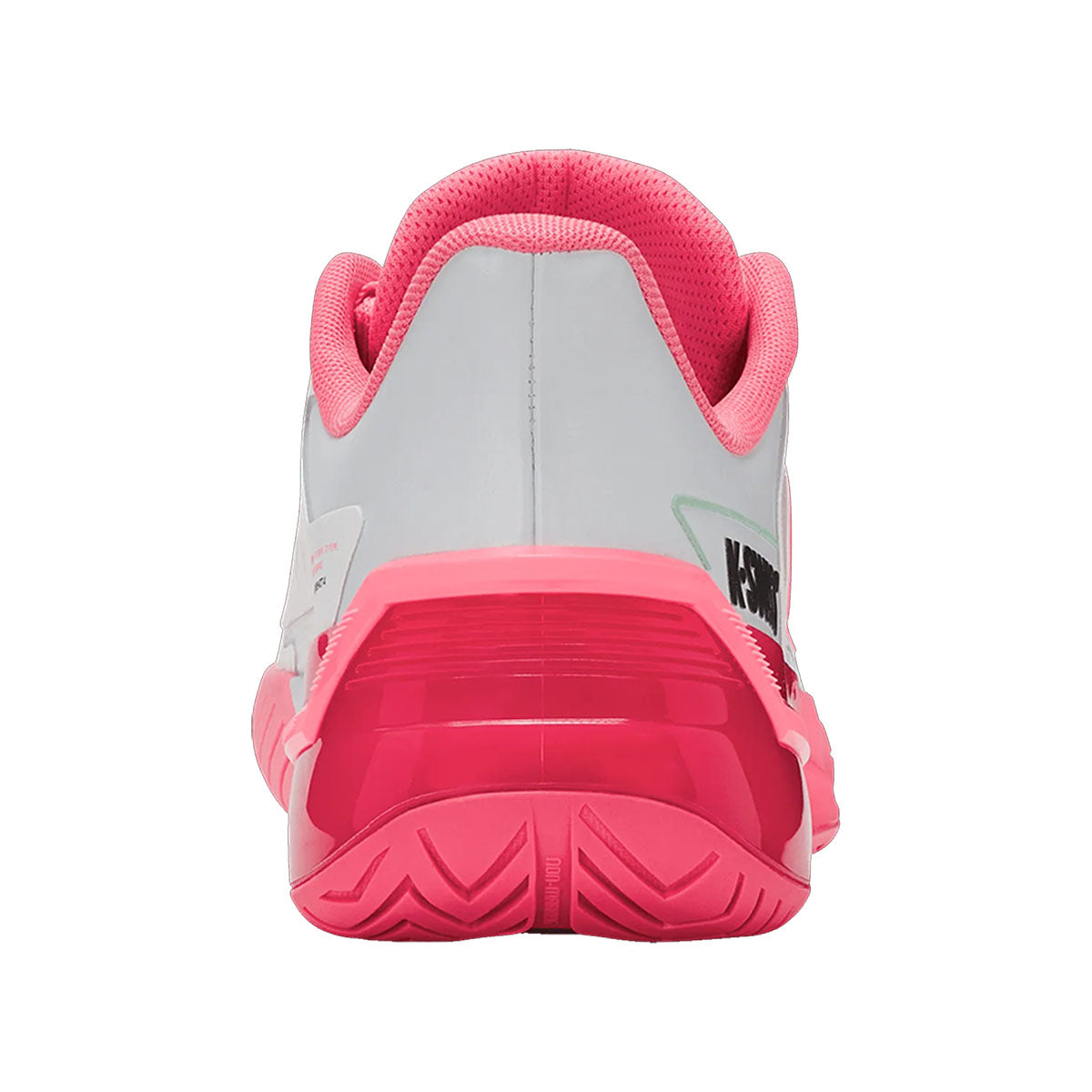 K-Swiss Women's Ultrashot 4 Pickleball Shoe Neon Pink Heel