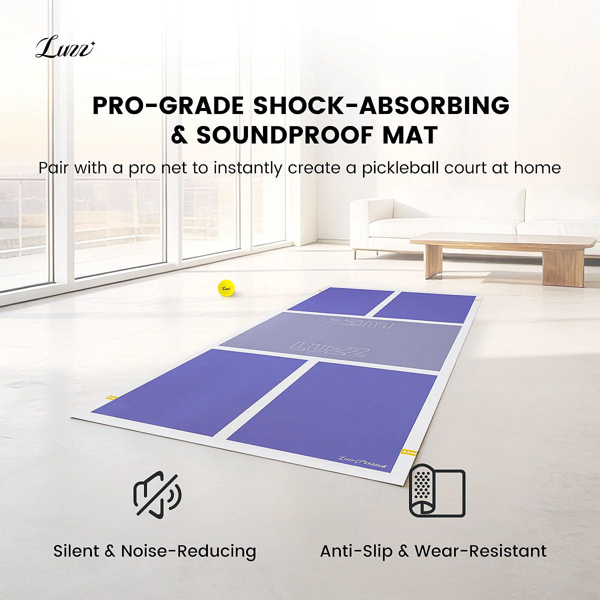 Luzz Pickleball Court Flooring Mat Specs