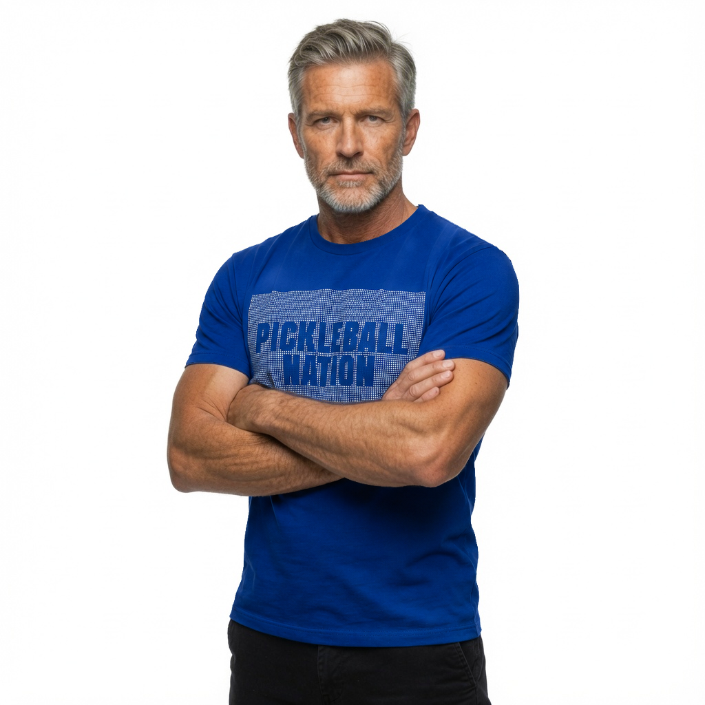 Dot Art Pickleball Nation Graphic T-Shirt