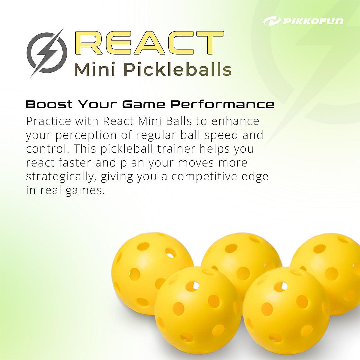 React Mini Pickleballs 5 Pack Specs 3