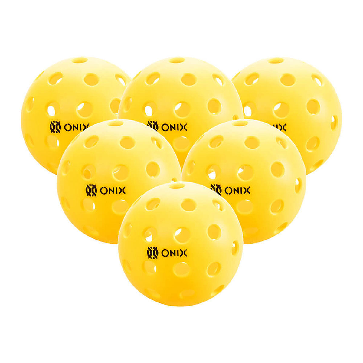 Onix Pure 2 Outdoor Pickleballs 6 Pack