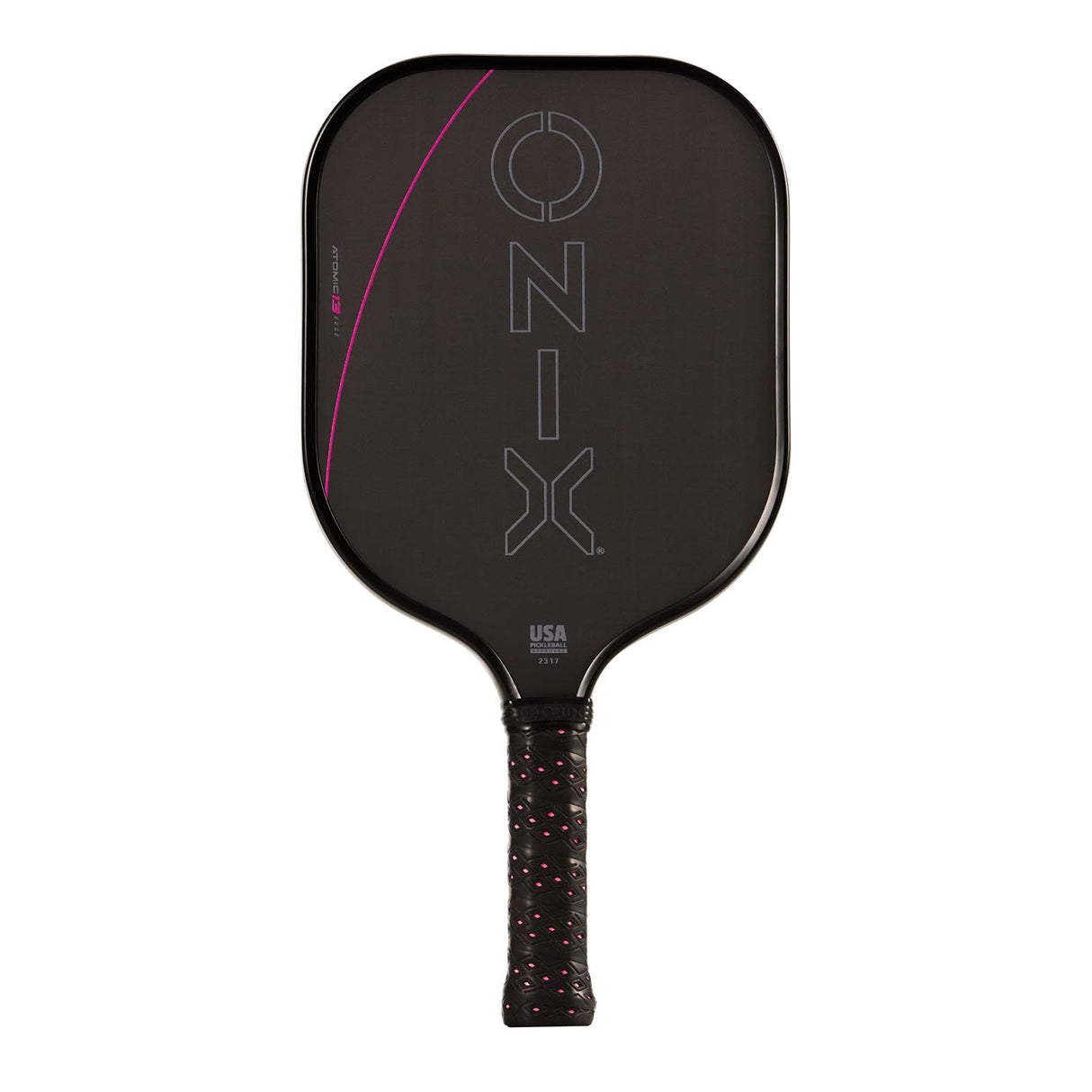 Onix Evoke Premiere Pro Raw Carbon Pickleball Paddle Pink Back