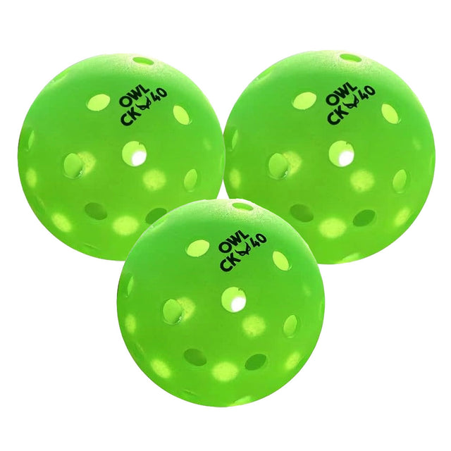 Owl CK-40 Outdoor Pickleballs 3 Pack