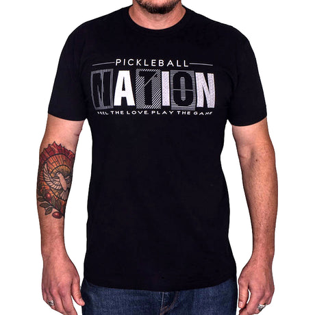 Feel the Love Play the Game Pickleball Nation Graphic T-Shirt Front