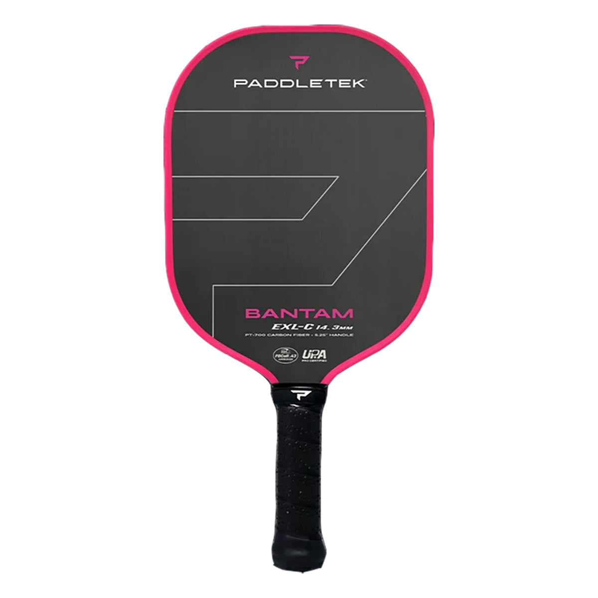 Paddletek Bantam EXL-C 14.3mm Pickleball Paddle Pink Front