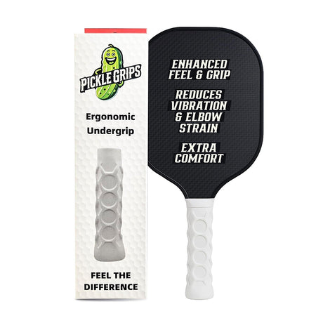 PickleGrips Ergonomic Hexcore Undergrip On Paddle