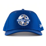 Pickleball Nation 9Seventy New Era Stretch Snap Hat - blue with grey and white logo
