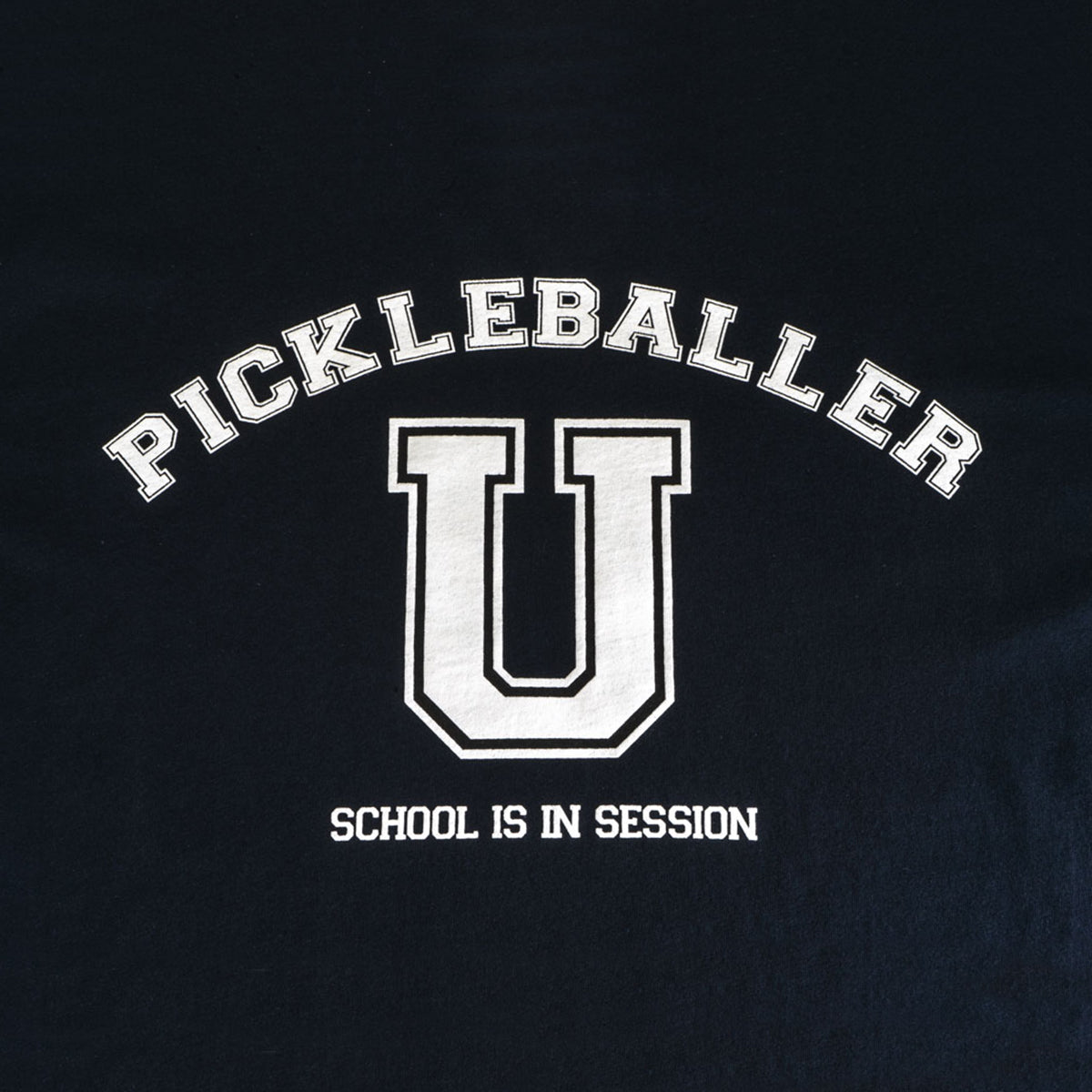 Pickleballer University Graphic T-Shirt Navy Blue