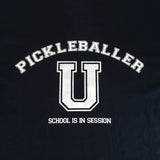 Pickleballer University Graphic T-Shirt Navy Blue