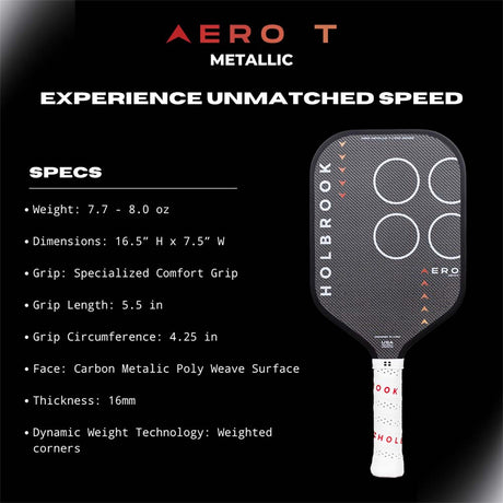 Holbrook Pro Aero Metallic T 16mm Specs